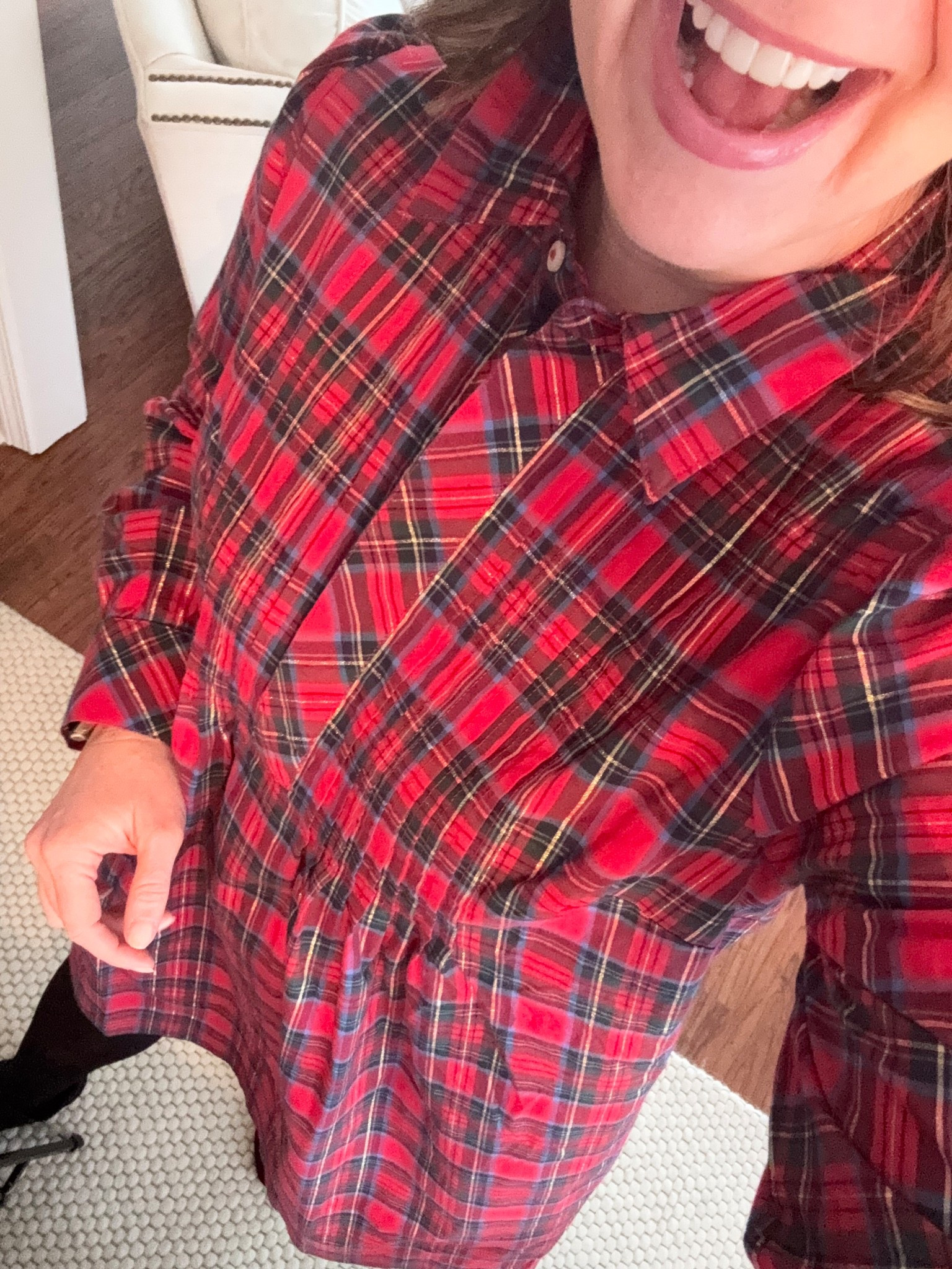 Plaid dress of the day! So festive!

#LTKHoliday #LTKootd #LTKOver40