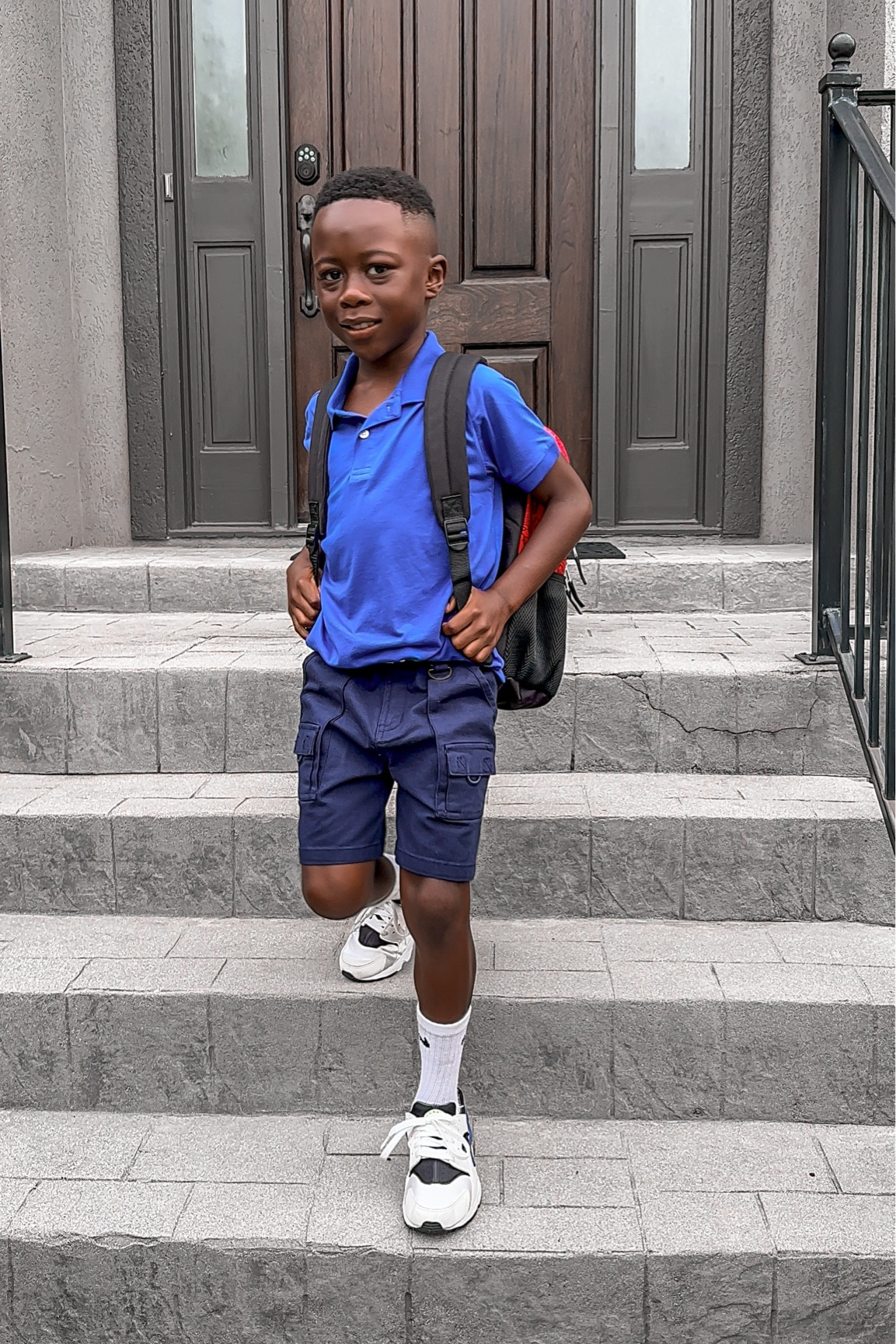 Boys outfit ideas for the new school year! Shorts and a polo is my go to for my 7 year old son. Paired with white Nike, this outfit is perfect for any school age kids. Sammy is in a size 7 or boys M

#LTKFindsUnder50 #LTKStyleTip #LTKBacktoSchool