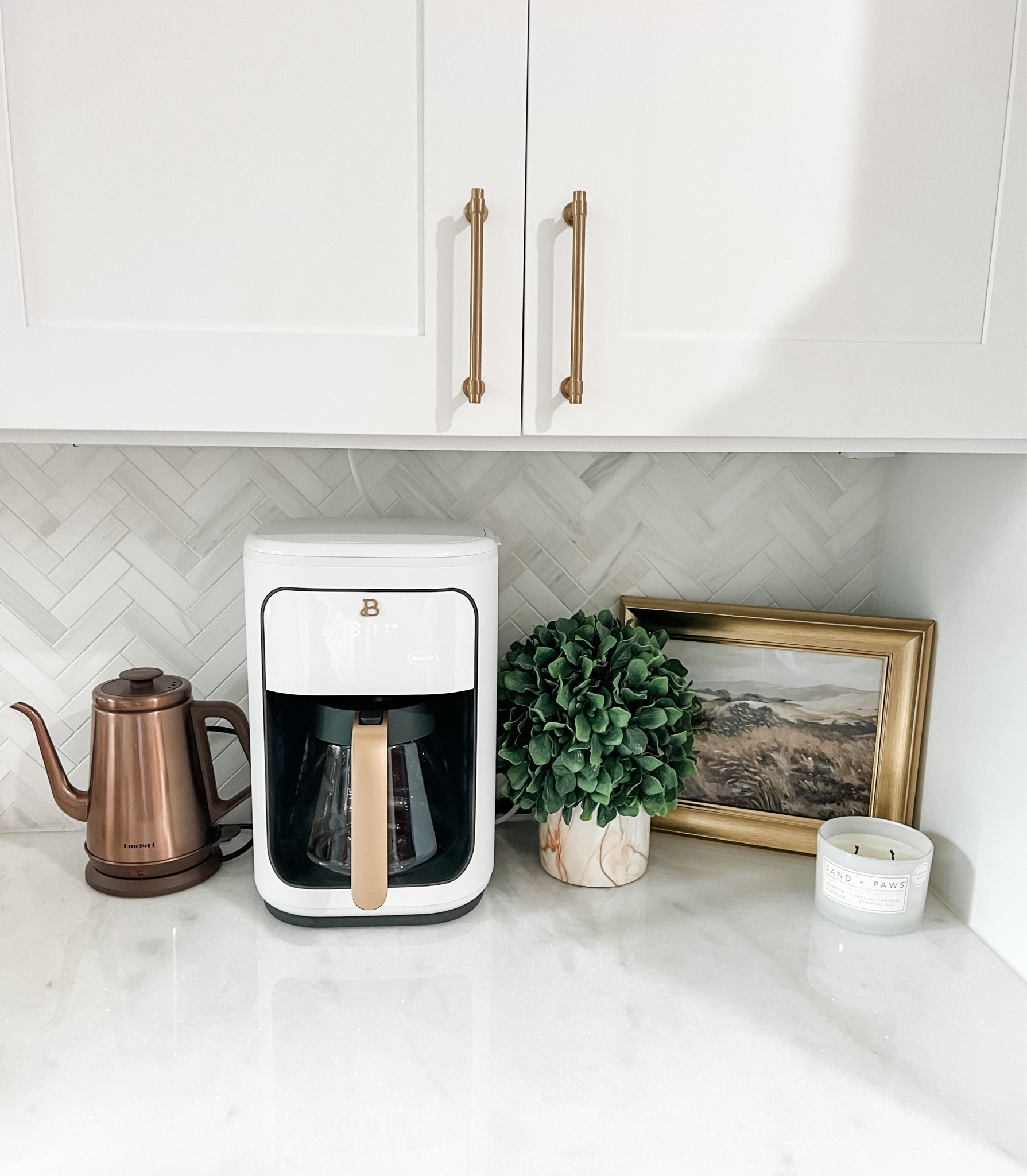 Swooning over my new Drew Barrymore Beautiful kitchen appliances! They are sleek and make a huge statement in our kitchen!

*Pro tip- style your kitchen counters with a framed print from
Collection Prints! I downloaded the pdf and had it printed at our local Walmart print center.

#LTKstyletip #LTKunder100 #LTKhome