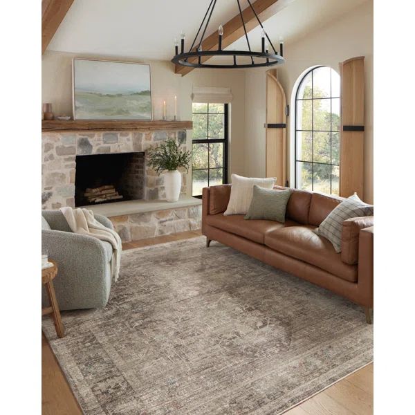 Magnolia Home By Joanna Gaines X Loloi Millie Charcoal / Dove Area Rug | Wayfair North America