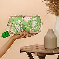 Huar Travel Makeup Bag- Large Capacity Cosmetic Bags for Women - Water Resistance Lining Portable... | Amazon (US)