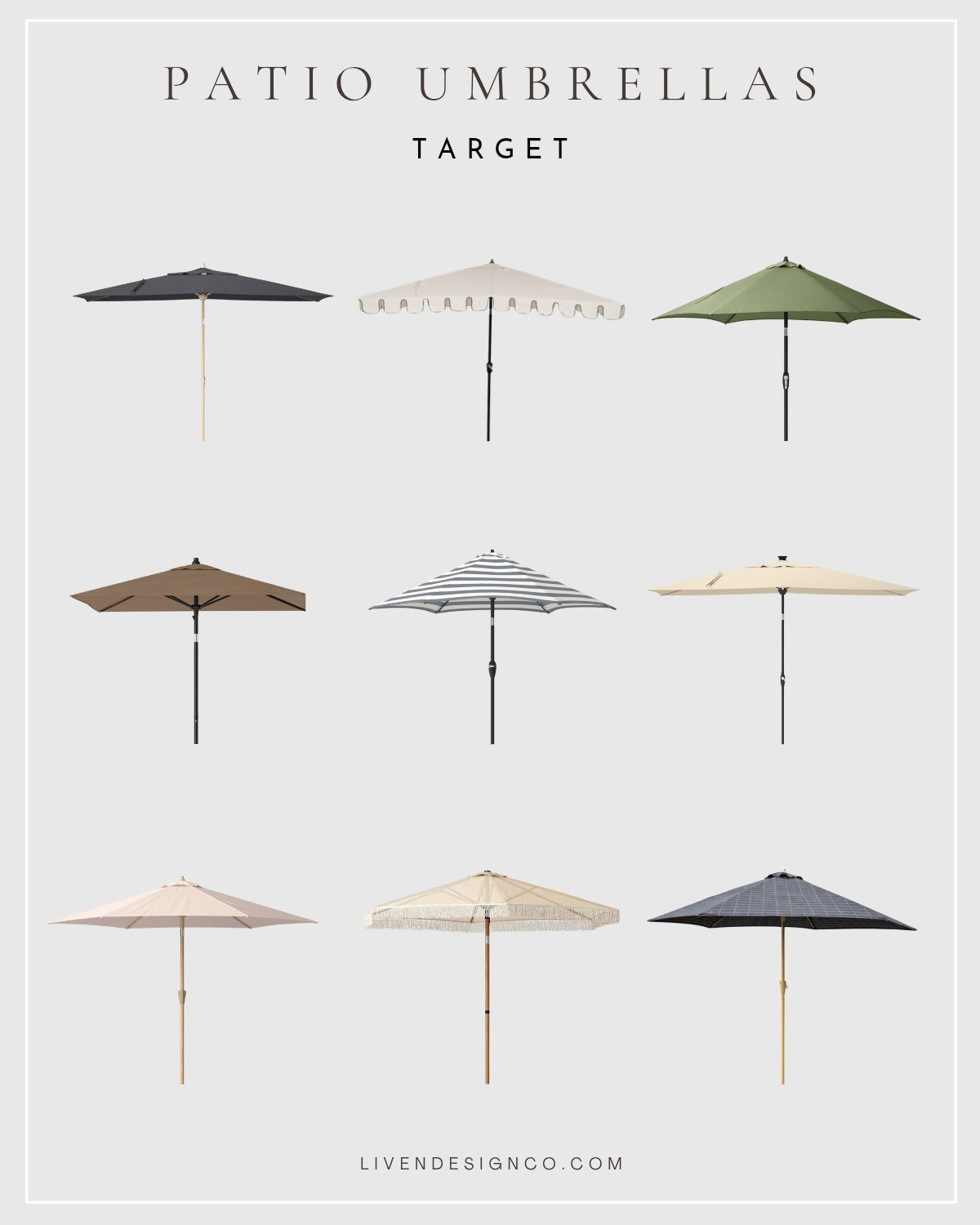 Target patio umbrella. Patio decor. Striped umbrella 

#LTKSeasonal #LTKHome #LTKSaleAlert