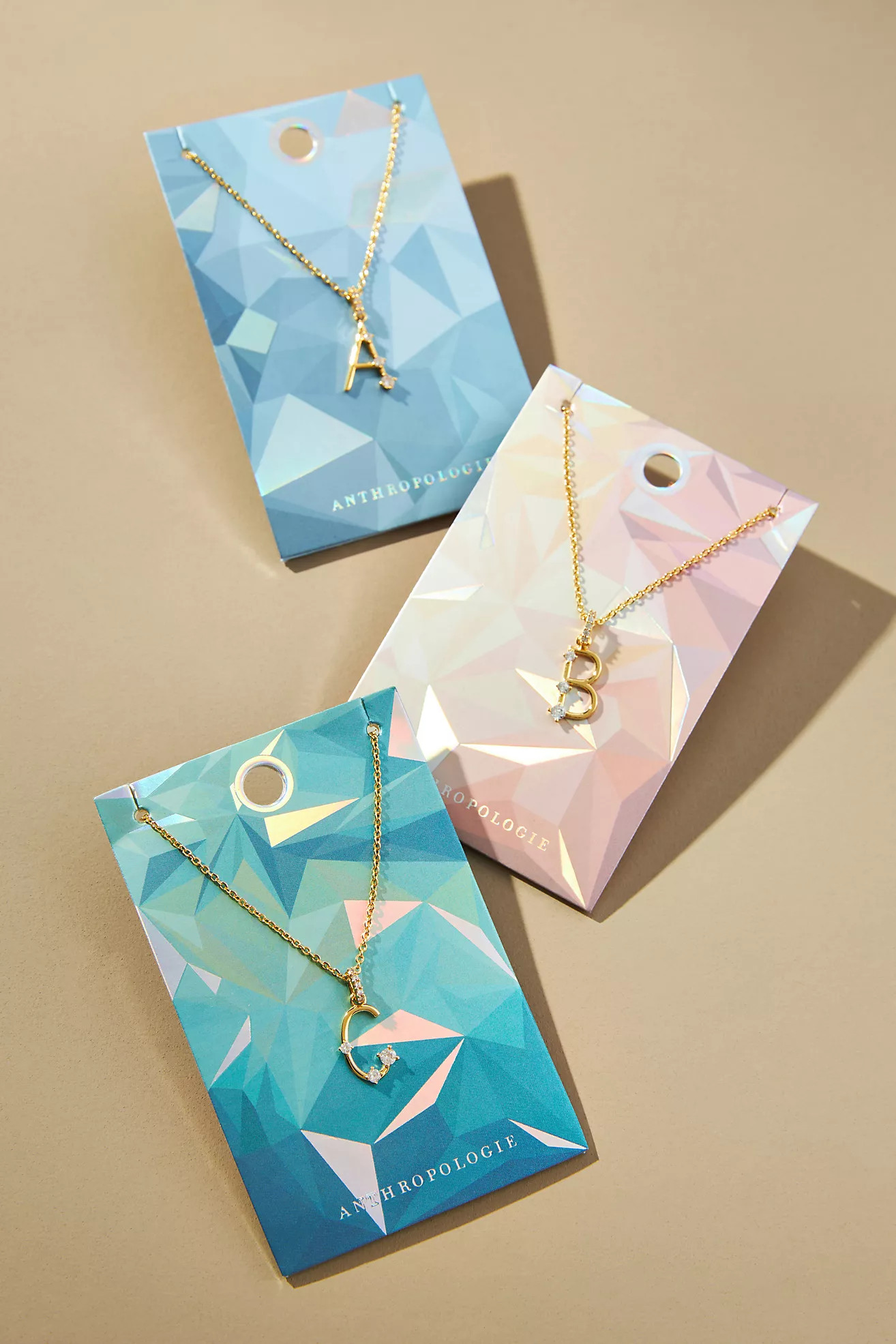 Pavé Monogram Necklace | Anthropologie (US)