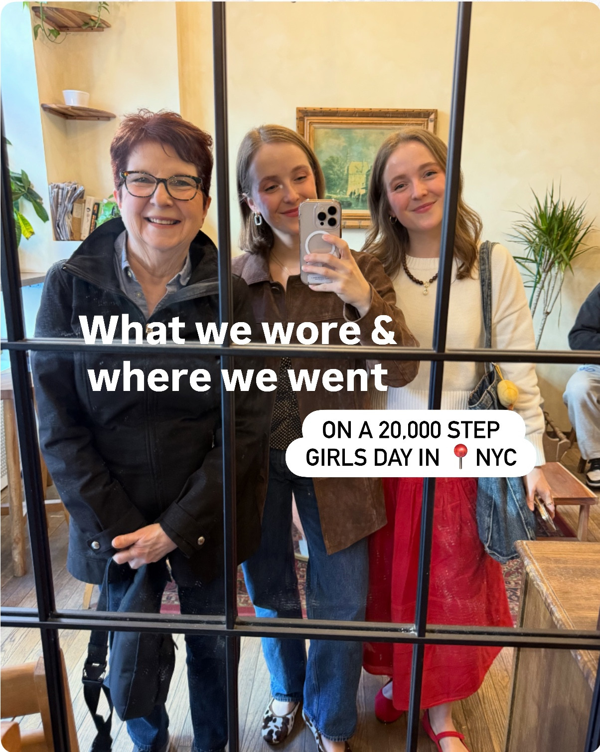 What we wore in NYC. 7 in both shows (size up 1/2
Xs petite in brown top, xs in suede jacket, xs petite red skirt 

#LTKdayinmylife #LTKSaleAlert