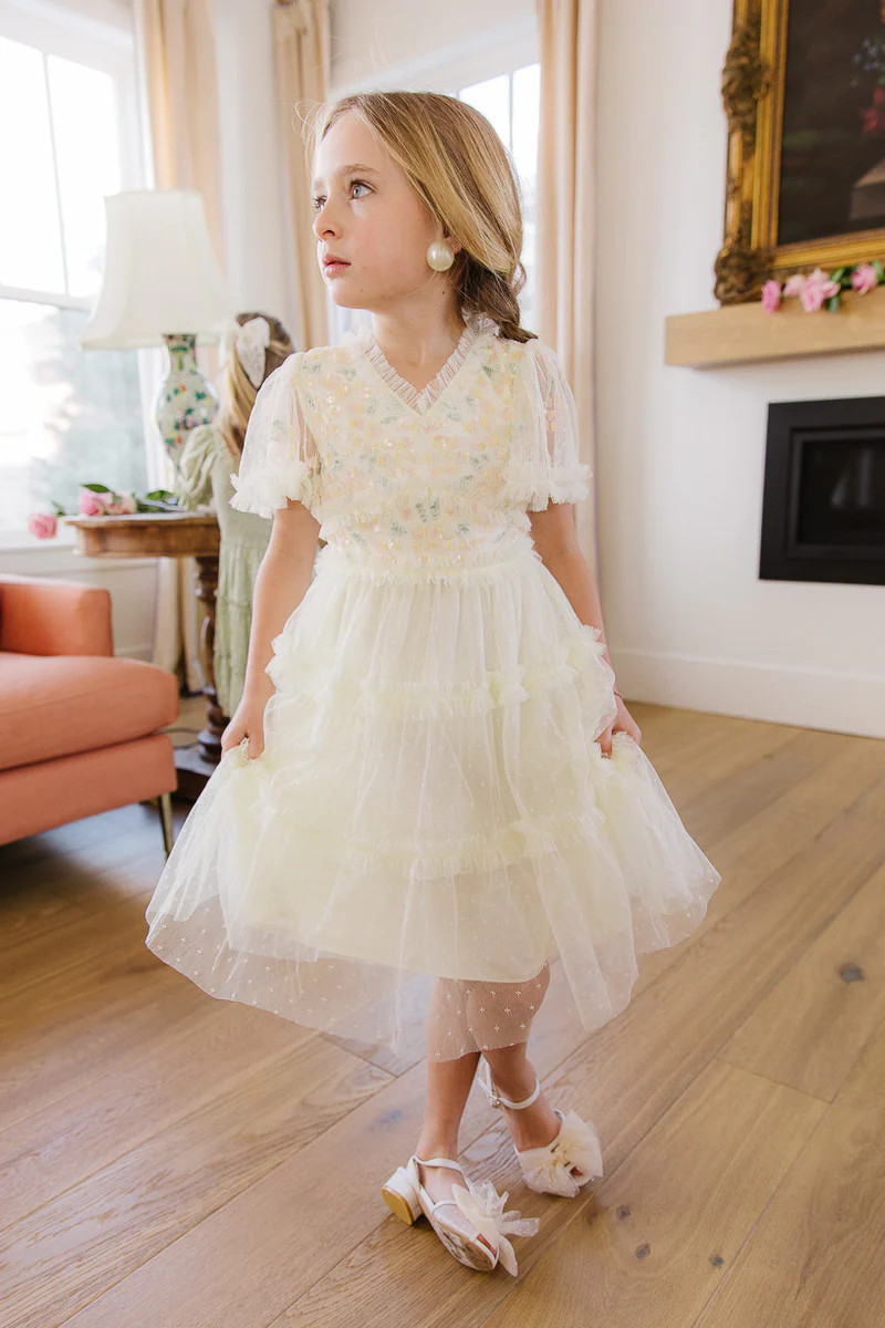 Mini Annalise Dress in Light Yellow | Ivy City Co