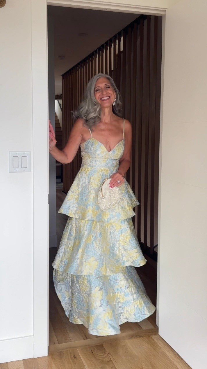 🌿 Mother of the Bride and Wedding Guest Dresses

This blue and yellow floral brocade tiered ballgown has a V-neckline that defines beautifully and three structured tiers that create incredible movement and sweep with total regal elegance from the first toast to the final dance.

Save this for your next invitation. Share it with a friend who’s shopping. 💌

Sizing | 5’4½” | 133 | medium or 6

Wedding Guest Dress | Fashion over 50 | Mother of the Bride | Mother of the Groom | Black Tie | Formal Gown | Summer Wedding | Dresses to Hide Belly | Special Occasion

#LTKSeasonal #LTKOver40 #LTKWedding
