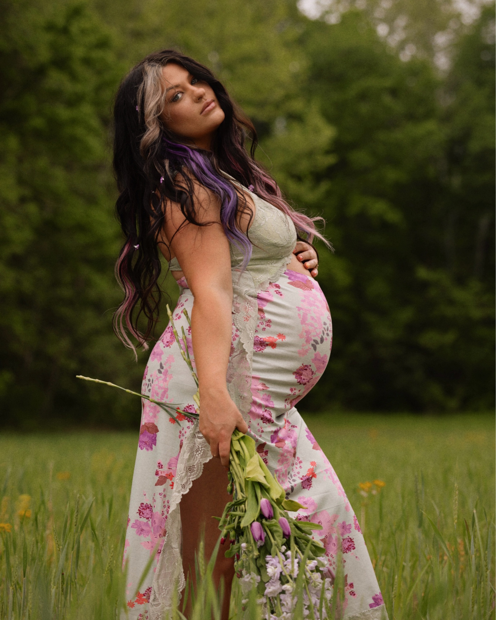 bump friendly floral slip dress 🌸 free people dupe!