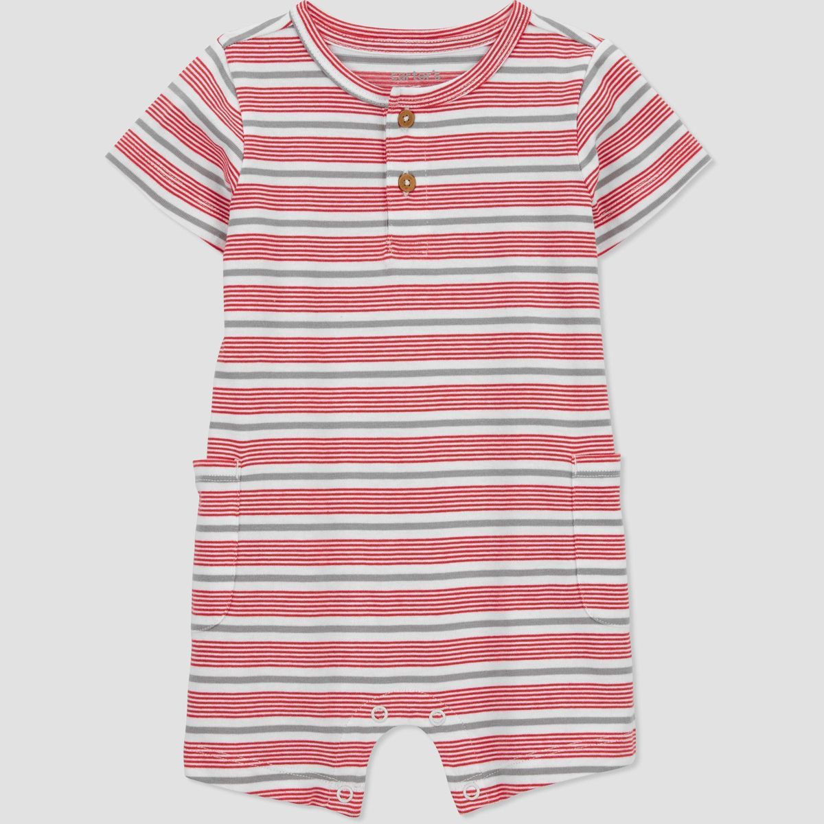 Carter's Just One You®️ Baby Boys' Striped Romper - Orange | Target