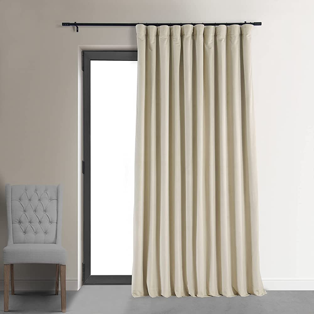 HPD Half Price Drapes Blackout Curtain Signature Velvet - Extra Wide VPCH-VET1217-108 (1 Panel), ... | Amazon (US)