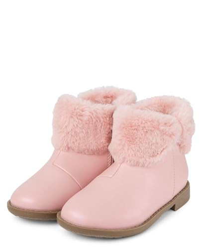 Gymboree,and Toddler Short Ankle Boots,Pink Fur,2 Years | Amazon (US)
