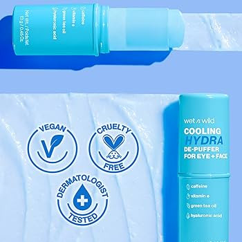 wet n wild Cooling Hydra De-Puffer, Soothing Face Makeup Primer Stick with Vitamin E & Caffeine, ... | Amazon (US)
