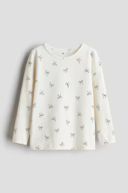 Ribbed Jersey Leggings - Regular waist - Long - Light beige melange - Kids | H&M US | H&M (US + CA)