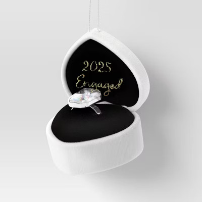 Christmas Fabric Engagement Ring Box Ornament - Wondershop™ | Target