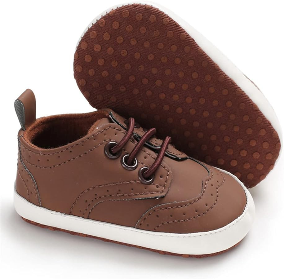 LAFEGEN Baby Boys Girls Classic PU Leather Loafers Soft Sole Oxford Dress Shoes First Walking Fla... | Amazon (US)