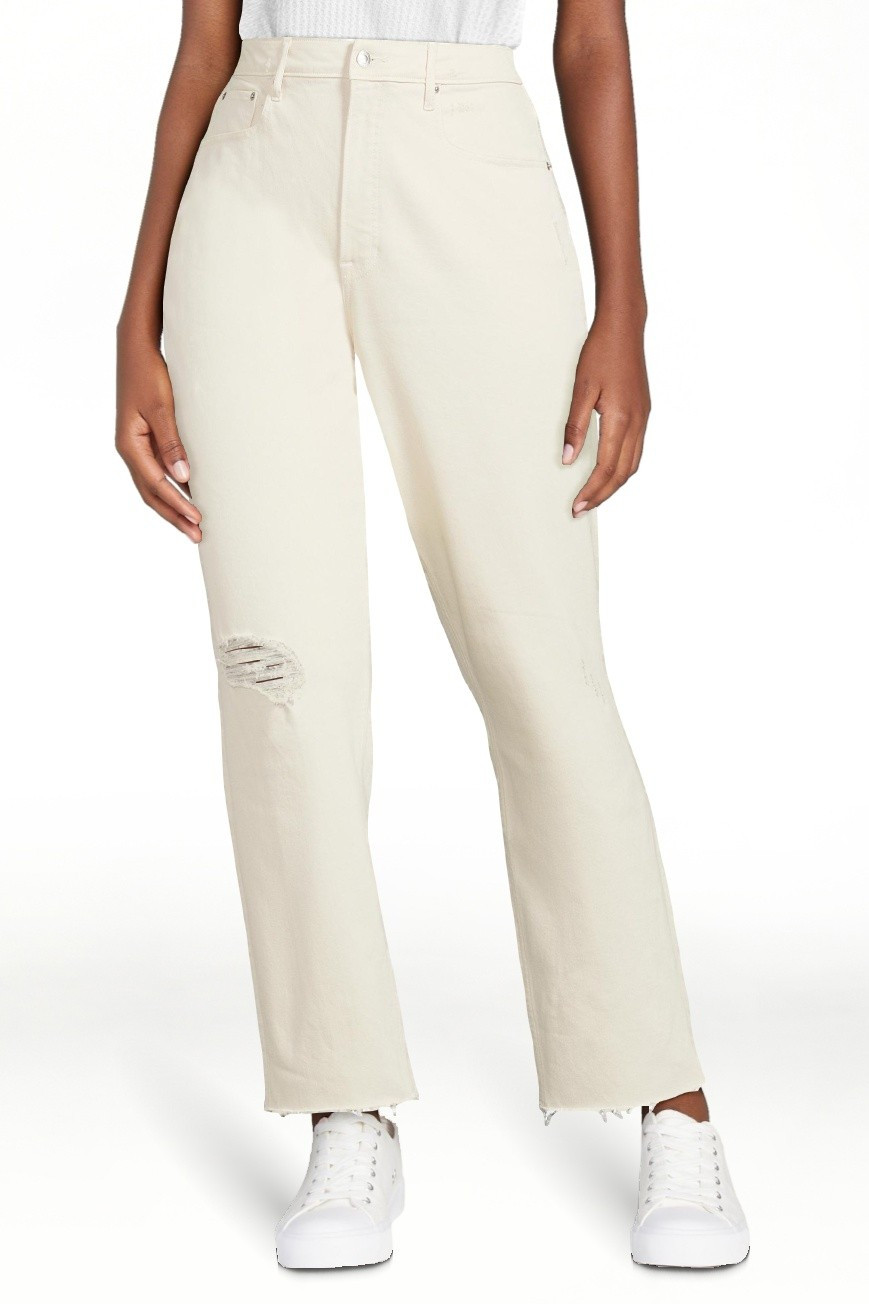 Free Assembly Women's Super High Rise Straight Jeans - Walmart.com | Walmart (US)