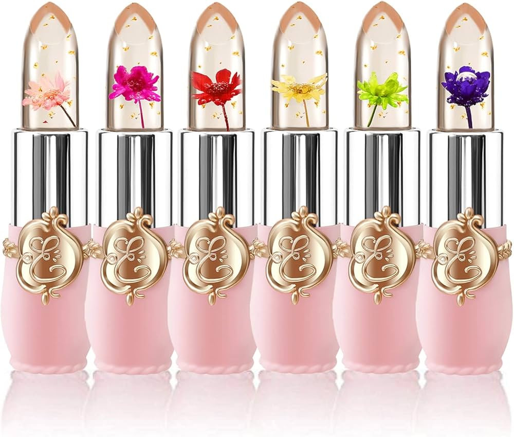 KAILIJUMEI Humectante de labios cuidado Surplus Bright Flower lápiz labial de jalea, Jelly | Amazon (US)
