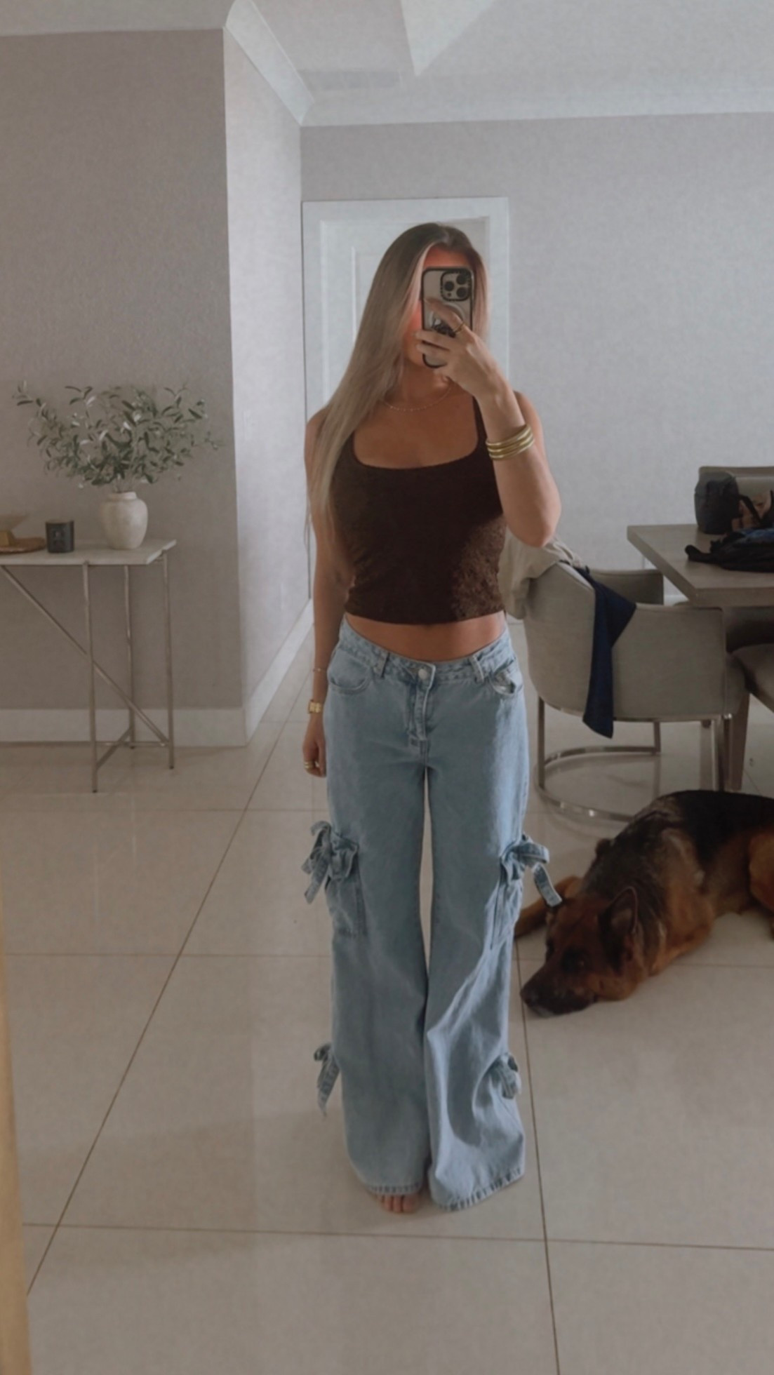 Finally caved on the low rise jean trend and I'm obsessed! 

Top - obsessed with this square neck tank from Amazon! I have it in brown, red, and black! Honestly seem to keep grabbing for this every single time I leave the house lol 
Size: medium 

Jeans: are old from tjmaxx, but I linked my fave low rise jeans that I like 10xxxxxxx more anyways (pacsun casey jeans for the win 4ever) 
Size: 24



#LTKU #LTKPetite #LTKSeasonal