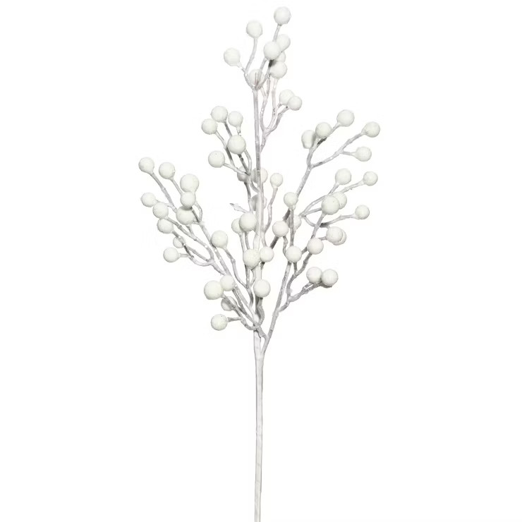 Vickerman White Glitter Berry Artificial Christmas Series | Target