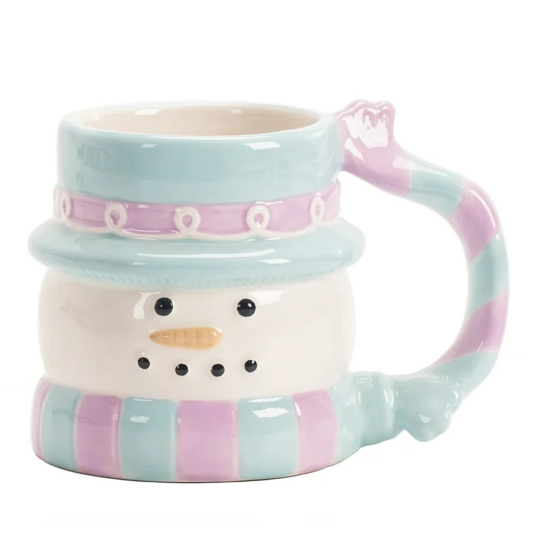 Bico Snowman 13oz Ceramic Hand Painted Mug, for Coffee, Tea, Hot Chocolate, Milk, Microwave and D... | Walmart (US)