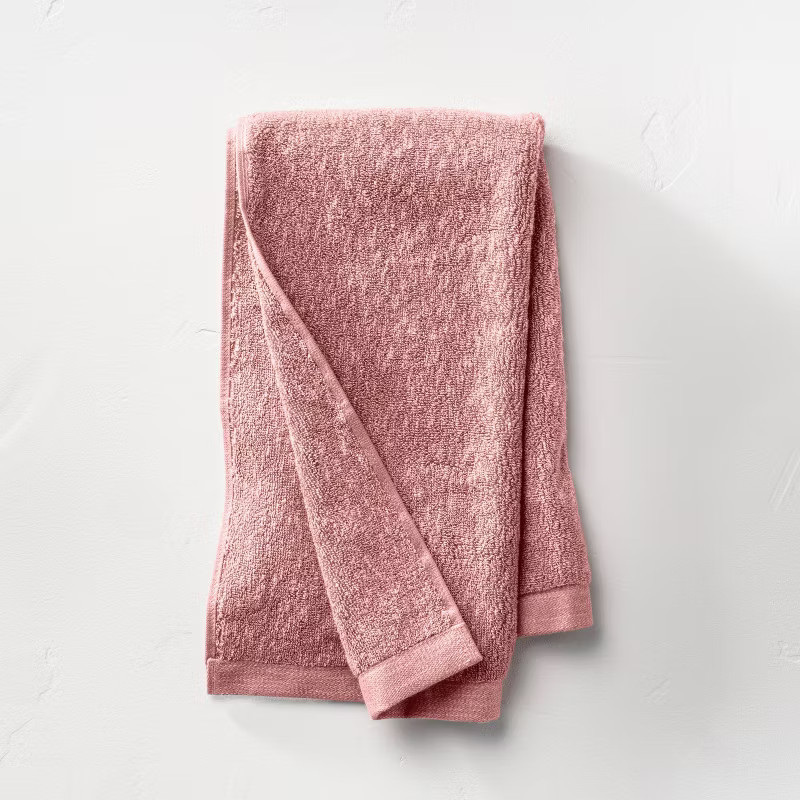 Slub Accent Organic Hand Towel Blush - Casaluna™ | Target