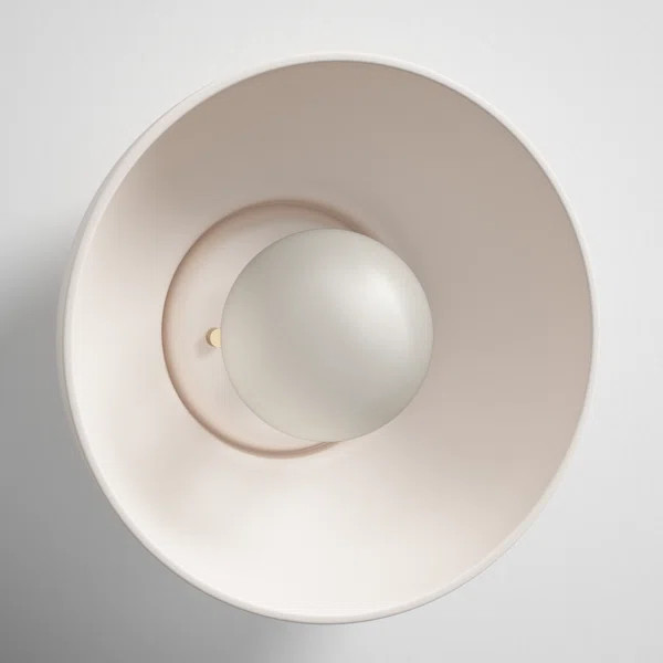 Rana Single Light Ceramic Dimmable Flush Mounted Sconce | Wayfair North America