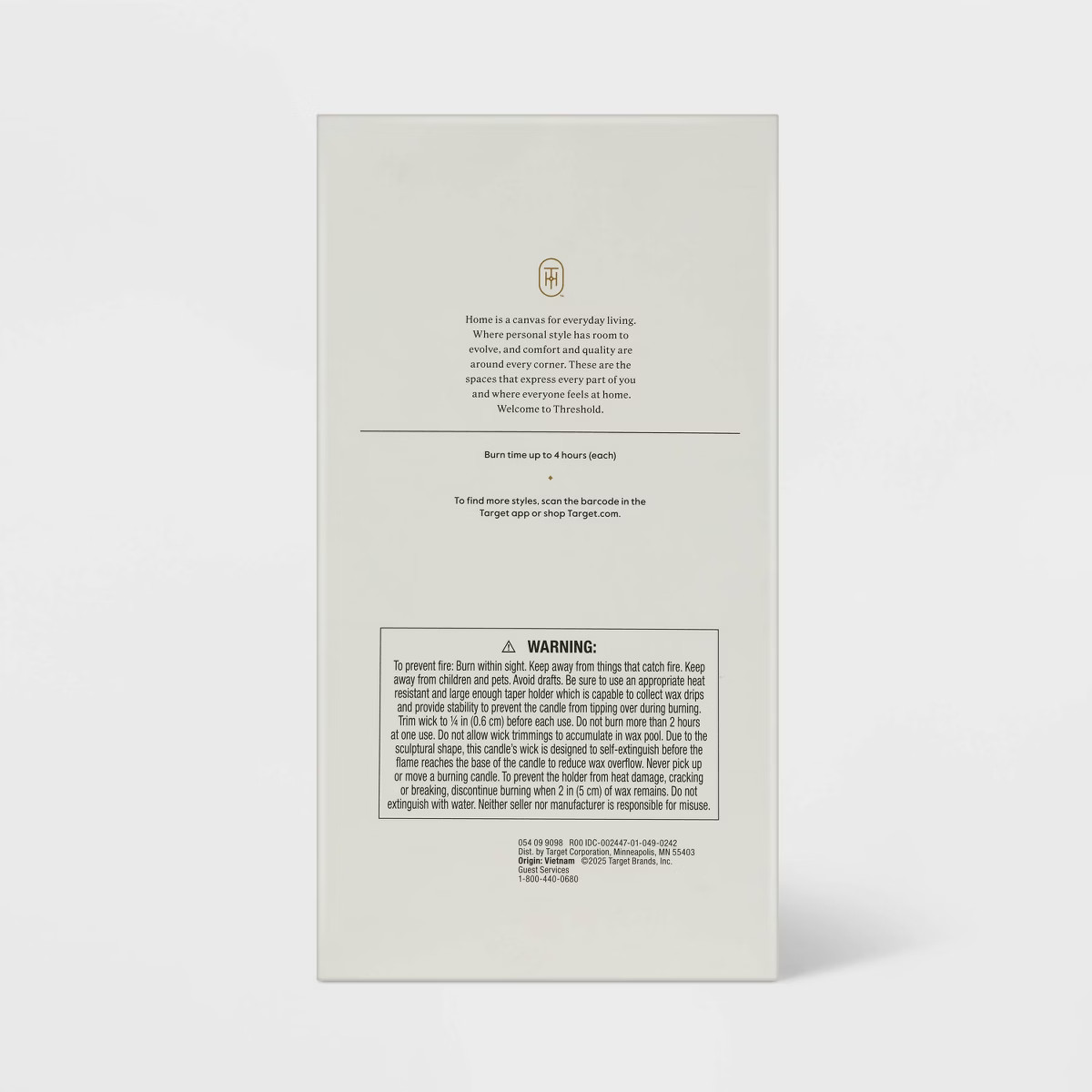 6pk Carrot Taper Candle Set - Threshold™ | Target