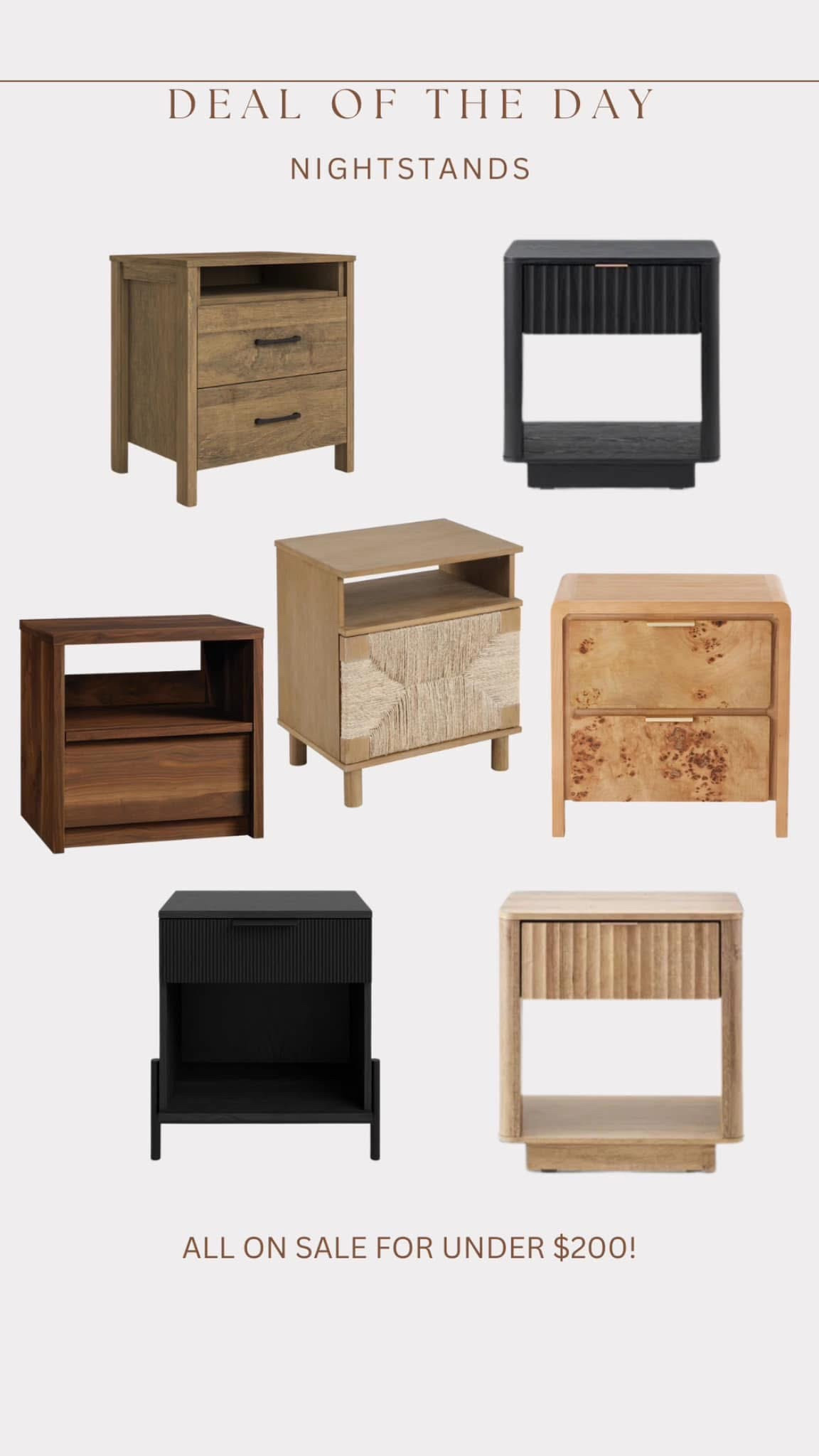 nightstands on sale for @Wayfair Way Day!! Items up to 80% off & free shipping from 4/26-4/28! #wayfair #wayfairpartner #WayDay

#LTKStyleTip #LTKHome #LTKSaleAlert