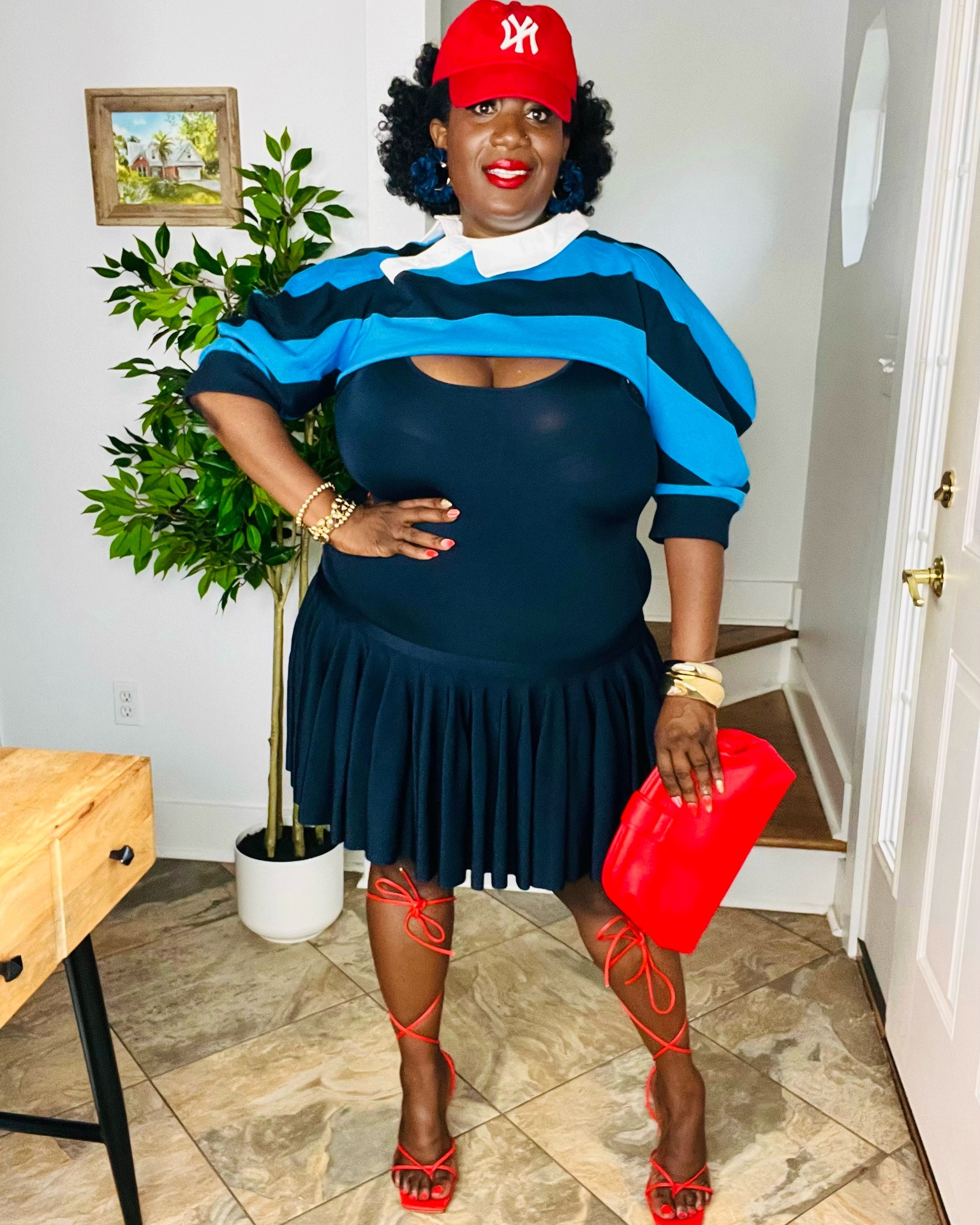 ’m 5’5, bra is 38J and a CURVY 256lbs and KBB @Target works out just fine with me. 💁🏾‍♀️ I’ve seen some chatter that you have to her body and/or be skinny, in order for the clothing to look right. I don’t mean tussle or ruffle feathers but I just don’t see it that way bae🥰

I’ve shared A LOT of KBB looks since day one and I can honestly say - I truly love this brand down🥹 and although I don’t buy everything,
I for sure buy the things that compliment my full figure. So imma keep sharing for the curvy ones🙌🏾

#LTKgrwm #LTKOver40 #LTKPlusSize