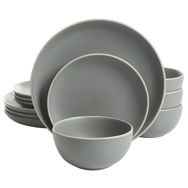 Better Homes & Gardens Zuri Matte 12-Piece Dinnerware Set - Walmart.com | Walmart (US)