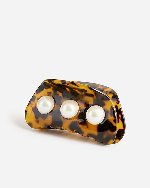Pearl and tortoise shell clip | J.Crew US