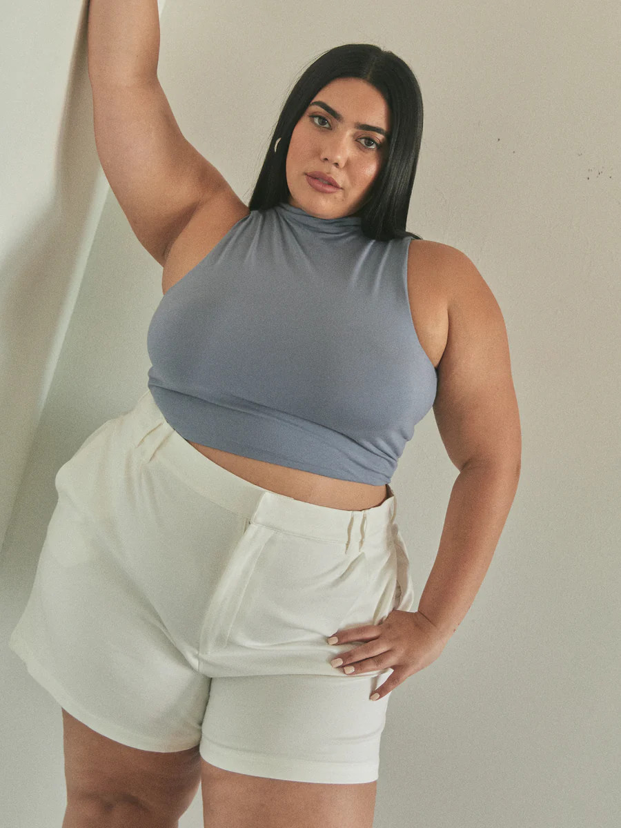 Solid Mock Neck Brami | Klassy