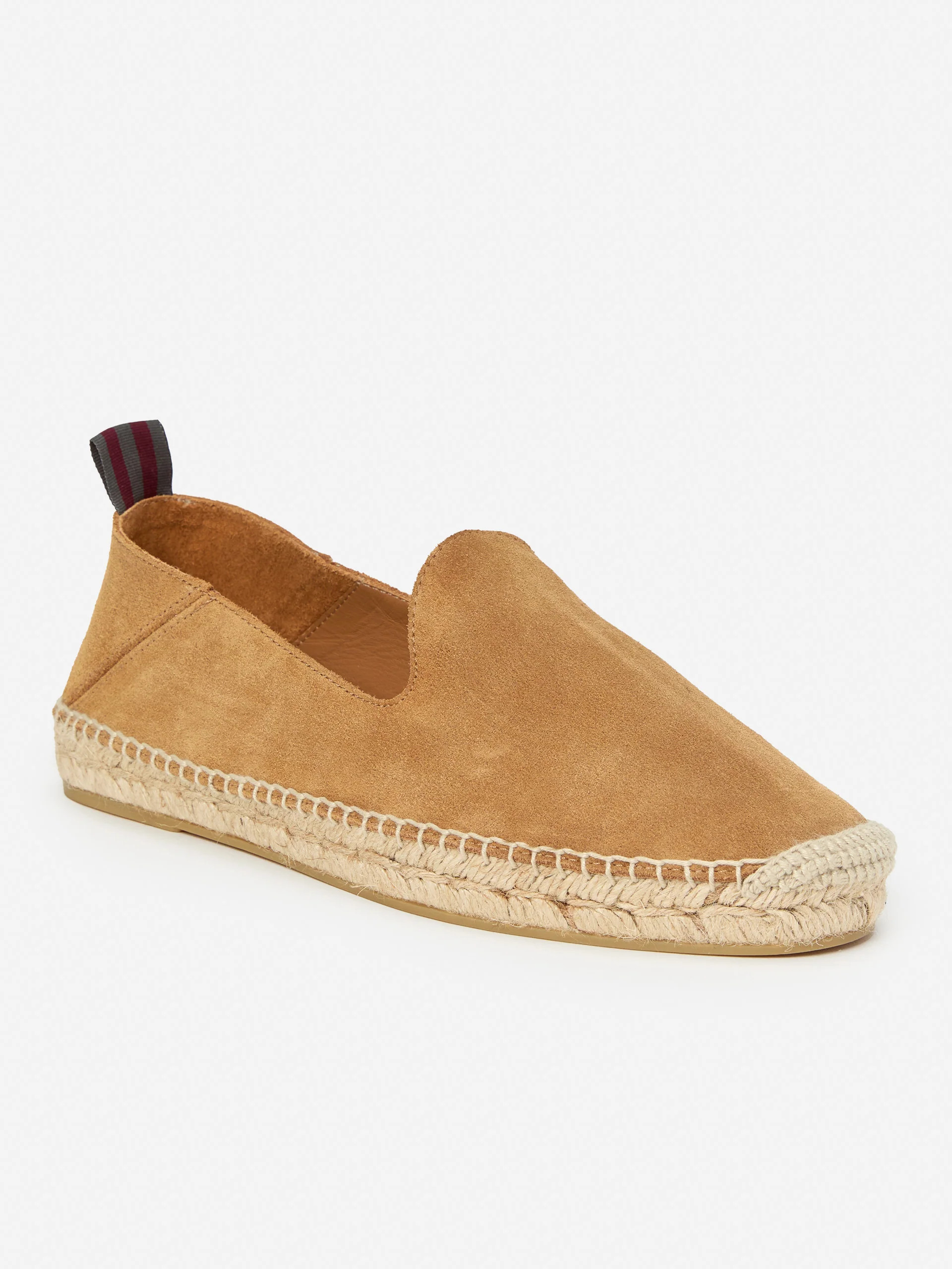 Caramel Solid Rafe Suede Espadrilles | Men's Shoes  | J.McLaughlin | J.McLaughlin