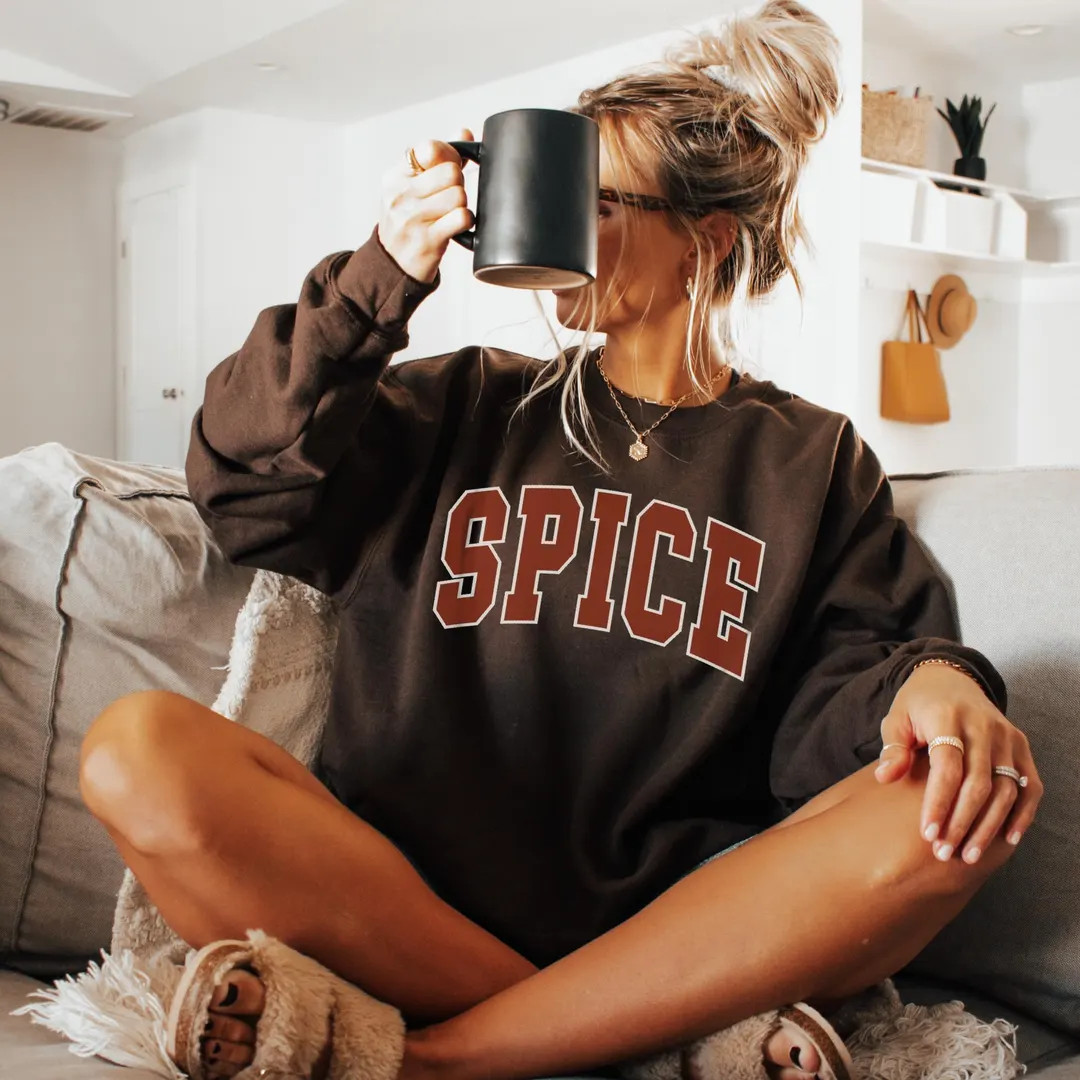 Pumpkin Spice Sweatshirt, Women's Fall Sweatshirt, Pumpkin Shirt, Fall Sweater, Autumn Shirt, Gif... | Etsy (US)
