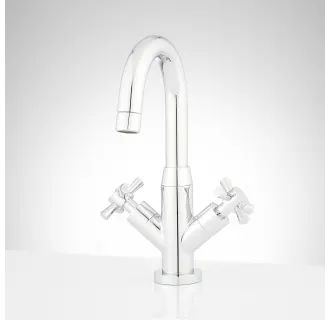Signature Hardware 447851 Chrome Milazzo 1.5 GPM Single Hole Bathroom Faucet with Pop-Up Drain As... | Build.com, Inc.