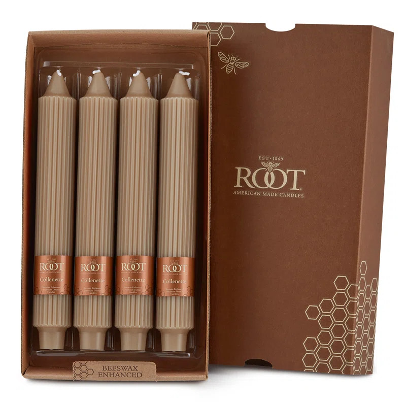 Grecian Collenette Unscented Taper Candle | Wayfair North America