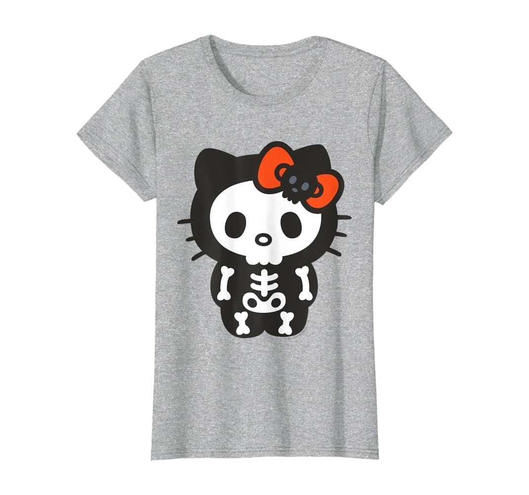 Hello Kitty Skeleton Halloween Tee Shirt T-Shirt | Amazon (US)