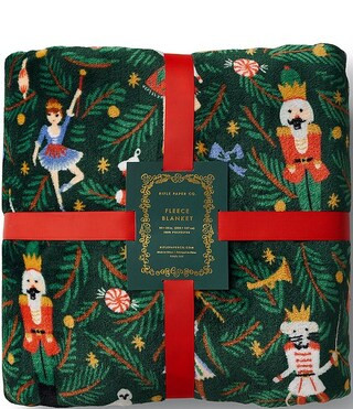 Rifle Paper Co. Nutcracker Ballet Fleece Throw Blanket | Dillard's | Dillard's
