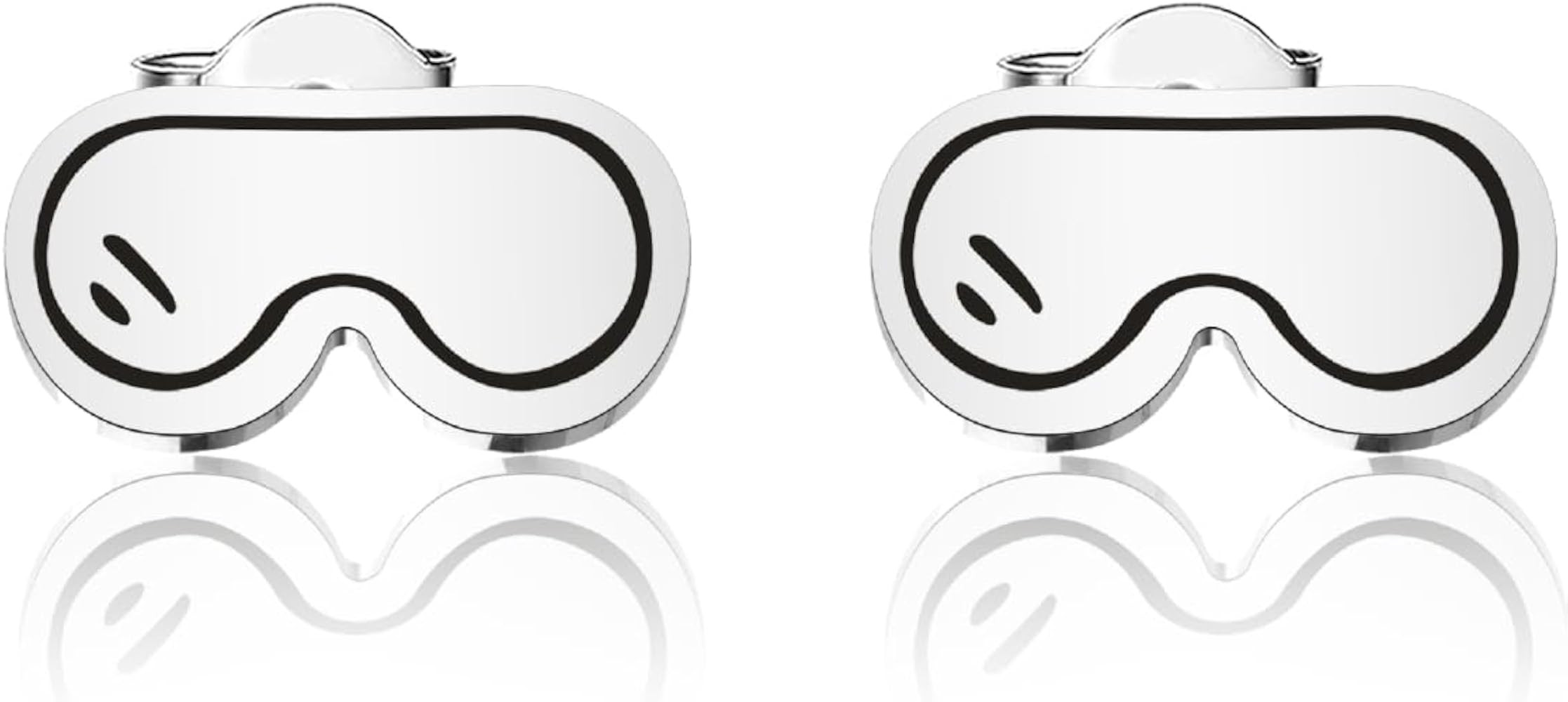 SEIRAA Ski Goggles Stud Earrings Ski Lover Gifts Skiing Gifts Skier Jewelry Snowboard Lover Earri... | Amazon (US)
