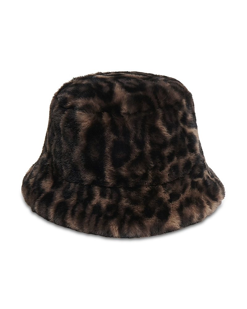 Apparis Amara Leopard Print Faux Fur Bucket Hat | Bloomingdale's (US)