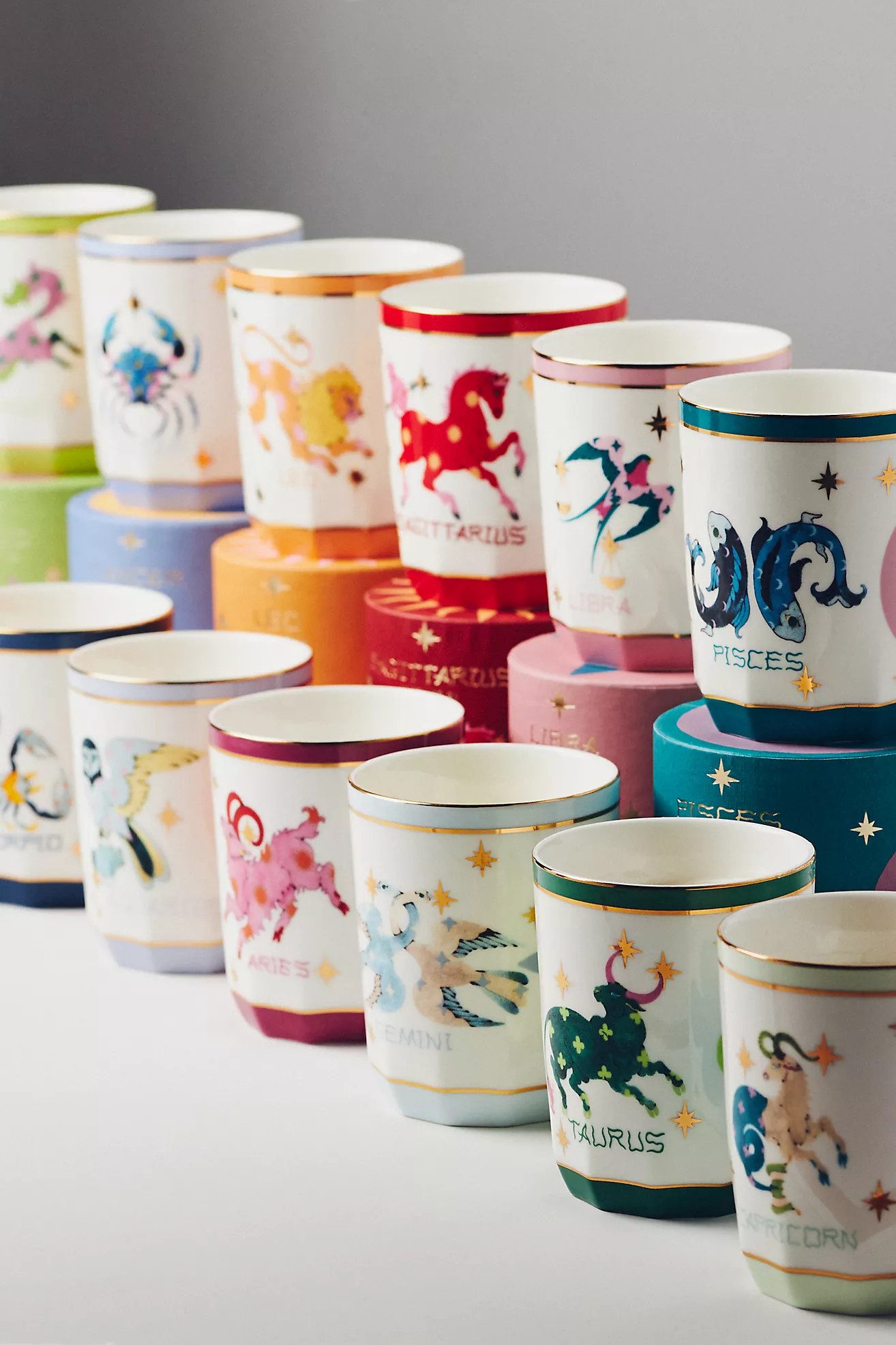 Lou Benesch x Anthropologie Stargazer Zodiac Boxed Candle | Anthropologie (US)