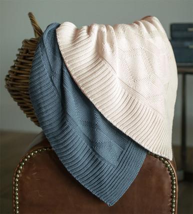 Bamboo Knit Throw Diamond | Cariloha