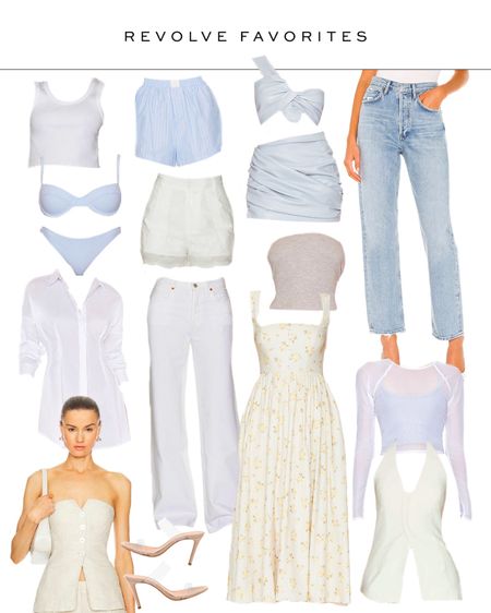 Revolve favorites 🤍 perfect pieces for summer! Dresses, jeans and tops 