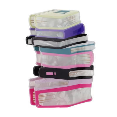 Unique Bargains Women Strong Hold Book Hair Clip Hair Grip Clip 1 Pc pink | Target