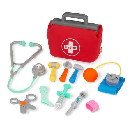 Battat Mini Medic Doctor Plastic Play Set with 10pcs and Storage Bag, Toddler and Preschool Toys | Walmart (US)