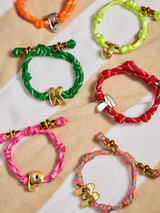 Dive In Initial Bracelet - Fuchsia | BaubleBar