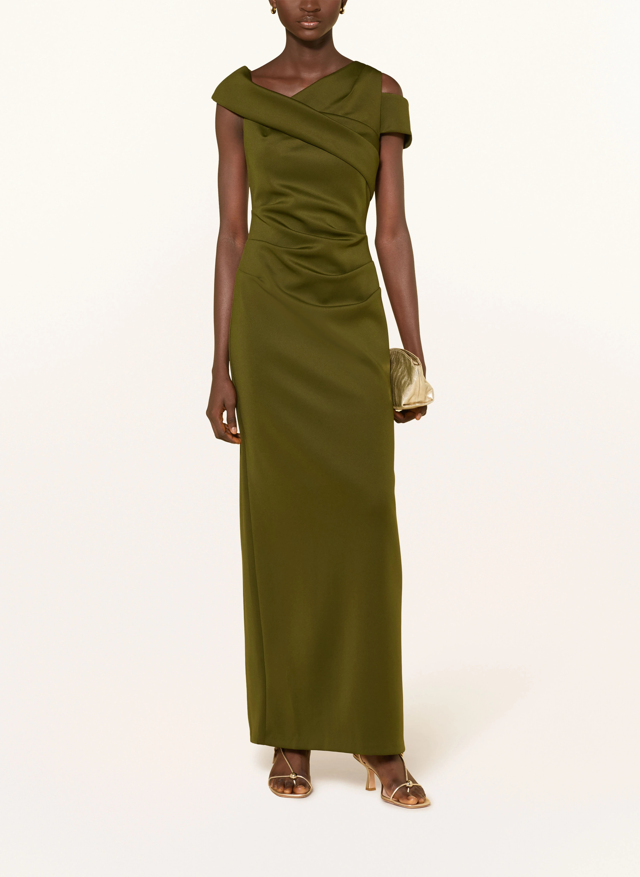 ADRIANNA PAPELL Abendkleid mit Cut-out in oliv | Breuninger (DACH)