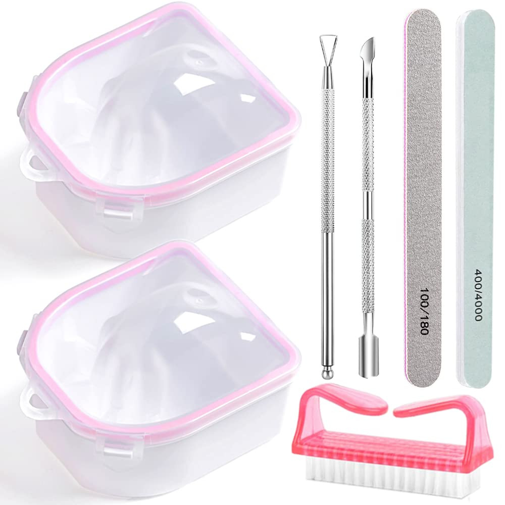 Nail Soaking Bowl, Gel Nail Polish Remover Kit, Manicure Bowl for Hand, Dip Powder Remover Tools,... | Amazon (US)