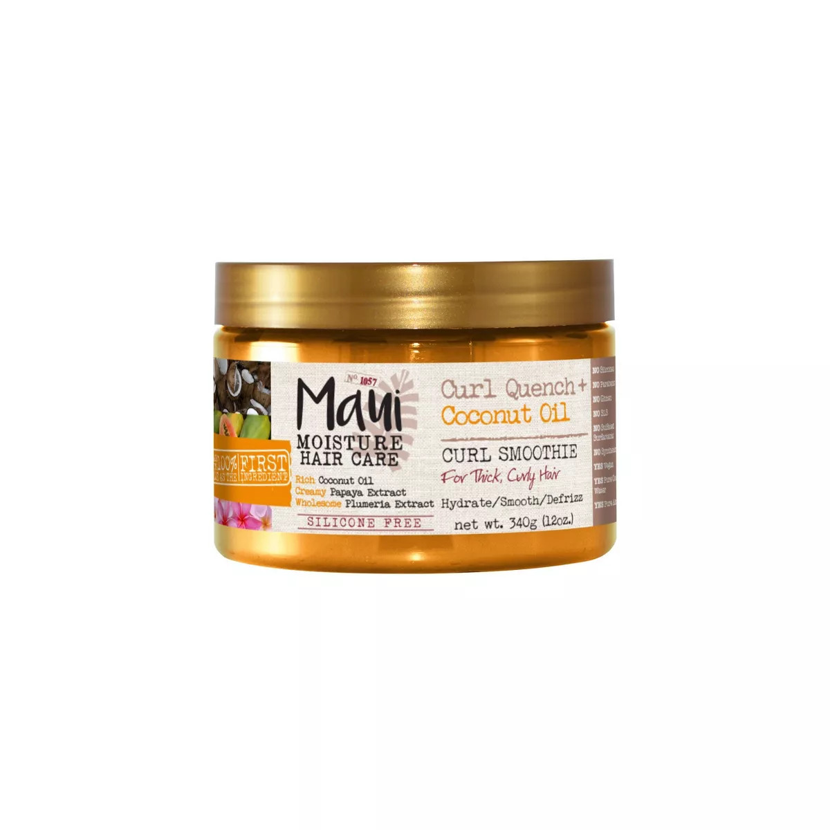 Maui Moisture Coconut Oil Curl Quench Smoothie Curl Enhancer - 12oz | Target