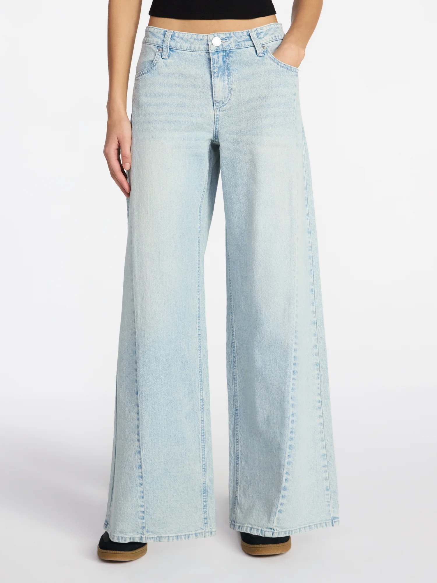 No Boundaries Extra Baggy Jeans, 32" Inseam, Women's 00-18 | Walmart (US)