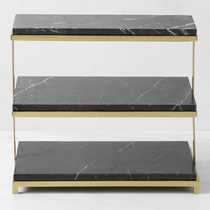 Black Marble 3-Tiered Stand | Williams-Sonoma